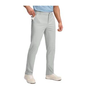 NWT OBLA  5 Pocket Golf Pants Slim Fit Stretch Lightweight 36X34 Silver Gray